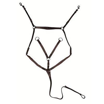 HKM Breastplate Brown Vollblut