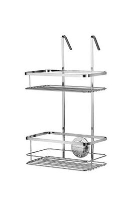 Croydex Stick N Lock Étagère de Douche à 2 Niveaux avec adhésif à 2 Niveaux