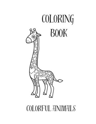 Colorful animals: Coloring book