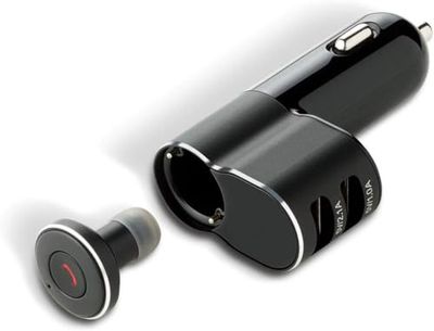 cartrend 10292 - Conector USB con Auriculares Bluetooth, Color Negro