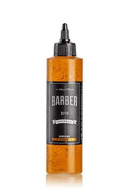 Marmara Barber Shaving Gel Men 250ml Rasoir Transparent Hommes Rasage Hommes non-mousseux rasage précis des contours de la barbe utilisable avec chaque rasoir rasoir hommes (Shaving Gel No.3)