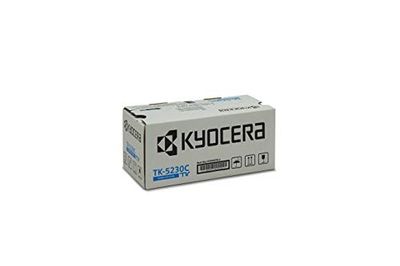 Toner Kyocera TK-5230C d'origine. Cyan, 1 200 pages ISO 19752, compatible imprimante ECOSYS M5521cdw, M5521cdn XL