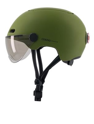 Cosmo Connected Cosmo Fusion cykelhjälm vuxen unisex, matt khaki, en storlek