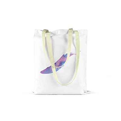 Bonamaison Printed Tote Bag, Reusable Grocery Bag, Shopping Bag, Machine Washable, Foldable, Canvas Cloth Bag with Handles, Size: 34x40 Cm