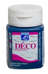 Lefranc & Bourgeois Deco colore acrilico, Blu(Prussian blue),Matt - 50 ml glass