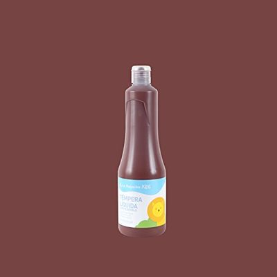 Tempera Liquida Tl-11 Marron 500ML La Pajarita, Para Uso Escolar