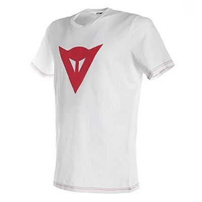 Dainese Speed Demon T-Shirt, Maglietta Uomo, Bianco/Rosso, L