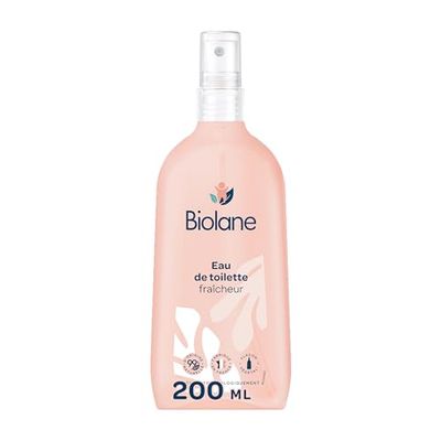 BIOLANE-Eau de toilette bebe Fraicheur -Parfume Bébé après la Toilette- NOUVELLE FORMULE - Pour Fille et Garçon-200ml-Fabriqué en France