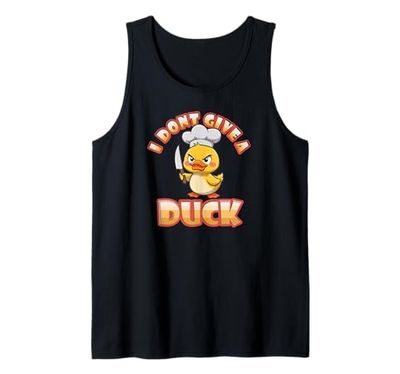 Cute Duck Quack Sunglasses Knife Boss Kitchen Chef Canotta