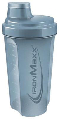 IronMaxx Protein Shaker - 700ml Kyanite Blue | Shaker de proteínas con tapa de rosca, tamiz y escala de medición | Antigoteo, apto para lavavajillas y libre de BPA y DEHP