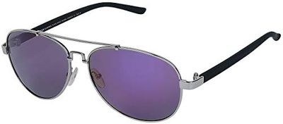 Urban Classics Unisex zonnebril Mumbo Mirror Uc zonnebril, zilver/paars., One Size