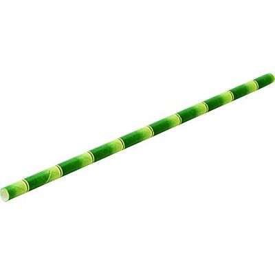 Utopia F90112 Paper Bamboo Straw 8" (20cm) Pack of 24