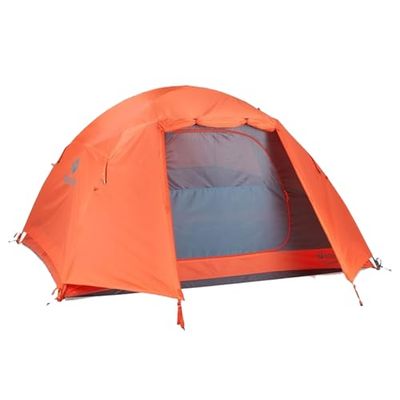 Marmot Catalyst 2P, Lichtgewicht 2/3 Man Trekking Tent, Waterdicht Backpacking Tent voor Camping en Wandelen, Red Sun/Cascade Blue, 2 Person