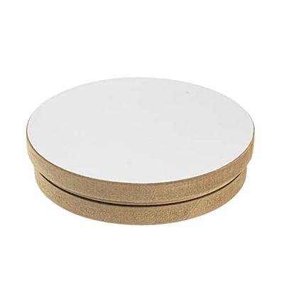 Glorex 6 8076 320 - Ruota per ceramiche e Bordi di Tavolo, Spessore 4 cm con Cuscinetto a Sfera, per la tornitura Manuale di Splendidi lavori con Argilla e Creta da Modellare.