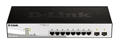 D-Link DGS-1210-10/ESwitch Smart+ 8 Ports Gigabit + 2 Ports SFPF - Cordon d'alimentation UE Uniquement DGS-1210-10/E Noir/Gris
