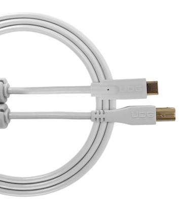 UDG GEAR U96001WH - Cable USB 2.0 (C-B) - Cable USB 2.0 C a B optimizado de audio de alta velocidad, color blanco, 1,5 metros