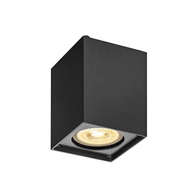 SLV Luminária de superfície de teto ALTRA DICE CL / Foco, luz de inundação, projetor de teto, luminária de teto, luminária de superfície, iluminação interior / GU10 35 W preto
