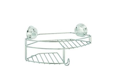 Croydex Rostfri pinne 'N' Lock Plus kombikorg, metall, silver