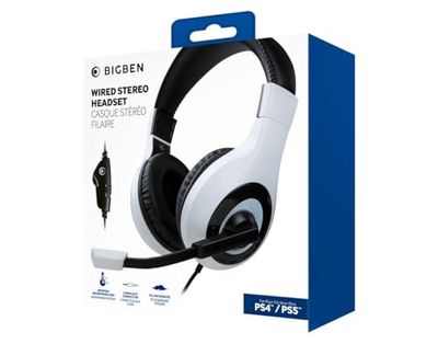 Nacon PS5HEADSETV1WHITE - Cuffie stereo da gioco per PS5, colore: Bianco
