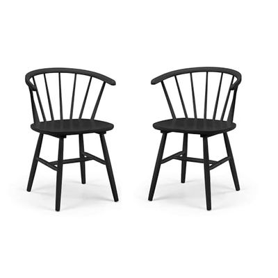Julian Bowen Set van 2 Modena Eetkamerstoelen - Zwart