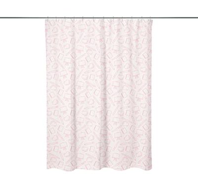 Bonamaison, Rideau de Douche Imprimé Numériquement, Anneaux de Rideau de Douche Inclus, 1 Pièce, 140X200 Cm - Conçu et fabriqué en Turquie