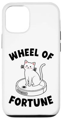 Wheel Of Fortune Cat On Robot Vacuum Cleaner Cat Case for iPhone 12/12 Pro