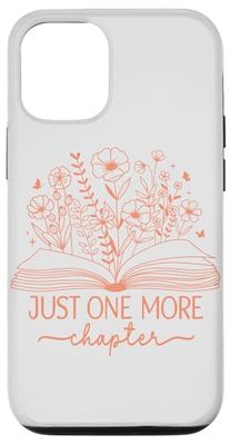 Just One More Chapter Bookish Book Reading Light Pink Peach Case for iPhone 12/12 Pro