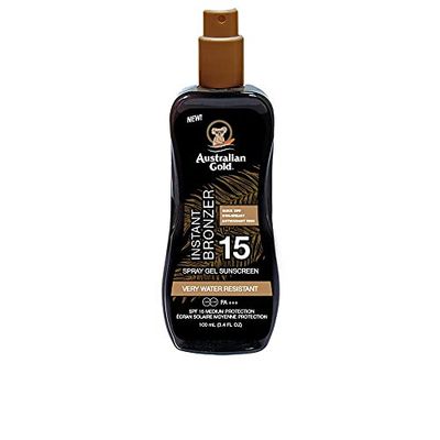 Australian Gold - Instant Sunscreen Spray SPF 15 100 ml (Pack of 1) White