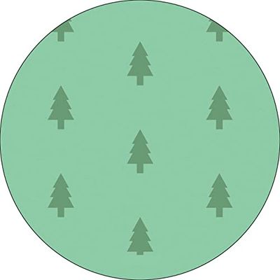 Bonateks, Tappetino per mouse rotondo con stampa digitale, base antiscivolo, per ufficio e casa, diametro: 22 cm