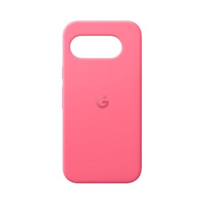 Google Funda Pixel 9a - Silicona Duradera y Resistente a Las Manchas - Funda para teléfono Android - Rosa peonía