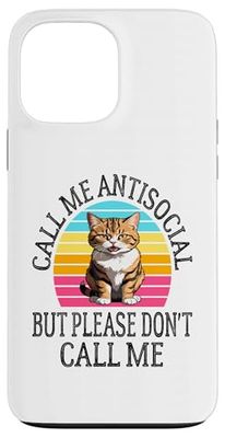 Call Me Antisocial But Please Don't Call Me Funny Introvert Case for iPhone 13 Pro Max