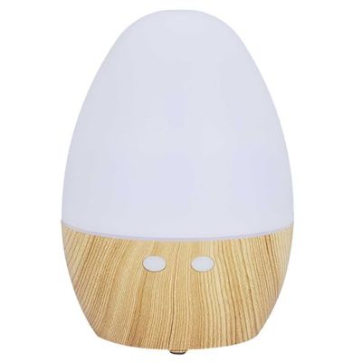 HOME DECO FACTORY, VE12003, 120 ml USB LED diffuser for a fragrant atmosphere, modern brown and white design, ideal for the home, easy to use and maintain, size 120 ml