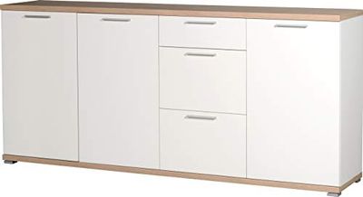 GERMANIA DIE MÖBELMACHER GW-TOP Buffet 3202 Blanc / Sonoma chêne NB. 192 x 88 x 40 cm