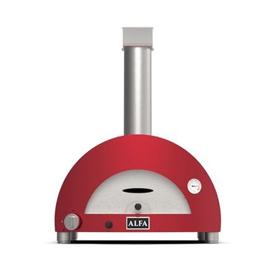 Alfa Forni Barbacoas de Gas de la Marca Modelo Moderno 1 Pizza Gas Antique Red