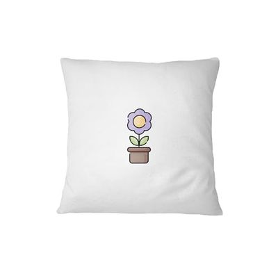 Bona Basics, Taie d'oreiller décorative Décoration de la Maison pour canapé, cafétéria, Taille: 60x60 cm, Couleur: Blanc