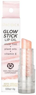 PACIFICA Glow Stick Lip Oil - Pink Sheer For Women 0.14 oz Lip Oil