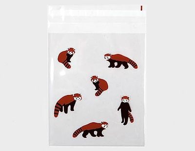 Dailylike Buste in plastica trasparente lesser panda 13 x 15 cm. 10u.