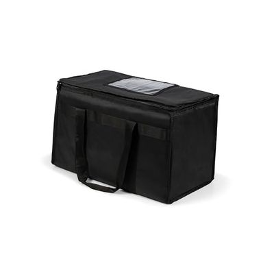 Steamy - Bolsa de entrega para alimentos (39 L), color negro, Negro, 39 liter, Minimal