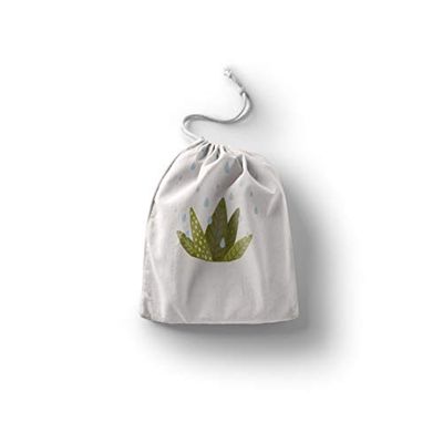 Bonamaison Printed Cotton Produce Bag with Drawstring, Reusable Grocery Bag, Biodegradable Eco-Friendly Bags, Travel Pouch, Sachet Bags, Shopping Bag, Eco Friendly, Foldable, Size: 12x15 Cm