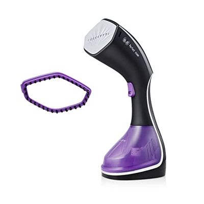 Tristar ST-8921 Vaporizador de ropa, modelo portátil, salida de vapor continua de 25 g/min, 1600 W, Negro y Lila