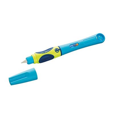 Pelikan 809160 Vulpen Griffix, voor rechtshandigen, Neon Fresh Blue, 1 stuk