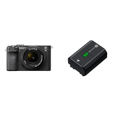 Sony Alpha 7CII di Sony | Fotocamera mirrorless full-frame (compatta, 33 MP, autofocus in tempo reale, 10 fps, video in 4K, display touch orientabile) + Lente SEL2860 + batteria NP-FZ100 (Nero)