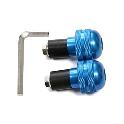 Forbikes 12-0053 Cp.Stabilizzatori Manubrio Zigrinati Alluminio, Blu, 17 mm