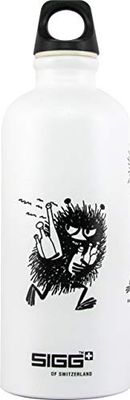 Sigg X Moomin Stinky Kids drinkfles (0,6 l), niet-giftige waterfles met lekvrij deksel, gemaakt in Zwitserland, aluminium fles voor water