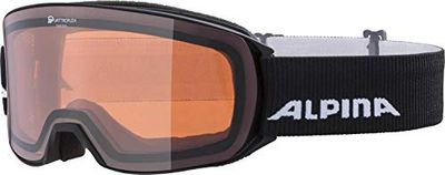 ALPINA Unisexe - Adultes, NAKISKA Q Lunettes de ski, black, One Size