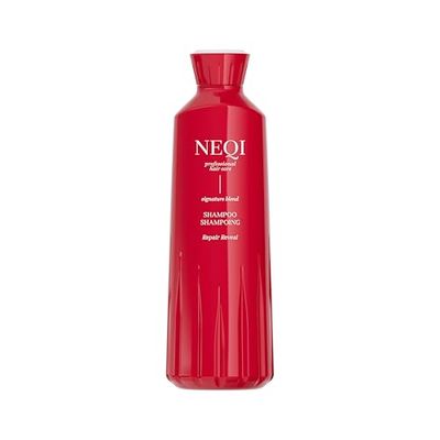 NEQI REPAIR REVEAL Shampoo 330ml - Shampoo riparatore e idratante con fitocheratina - Deterge delicatamente - Senza solfati, Vegano - Per capelli danneggiati - Made in Italy