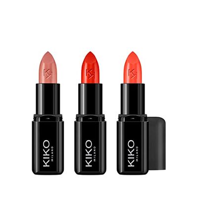 KIKO Milano Smart Fusion Lipstick Kit 01 | Kit Labbra Con 3 Rossetti Dal Finish Luminoso