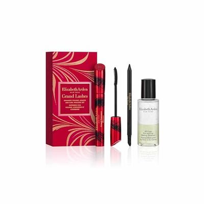 Elizabeth Arden, Superb Lashes Volume Mascara Trio Set, Lengte en Krul, Dames Make-up, Mascara, Eyeliner, Milde Reiniger