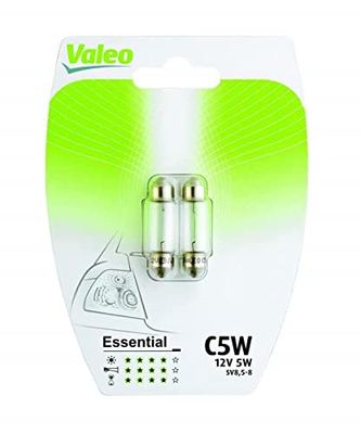 Valeo 32124 Lâmpada C5 W, conjunto de 2