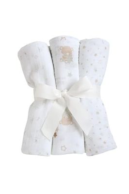 Chicco, Set di 3 Lenzuola Neonato e Neonata, in Cotone Morbido e Leggero, Idee Regalo Nascita Bambino e Bambina, Designed in Italy